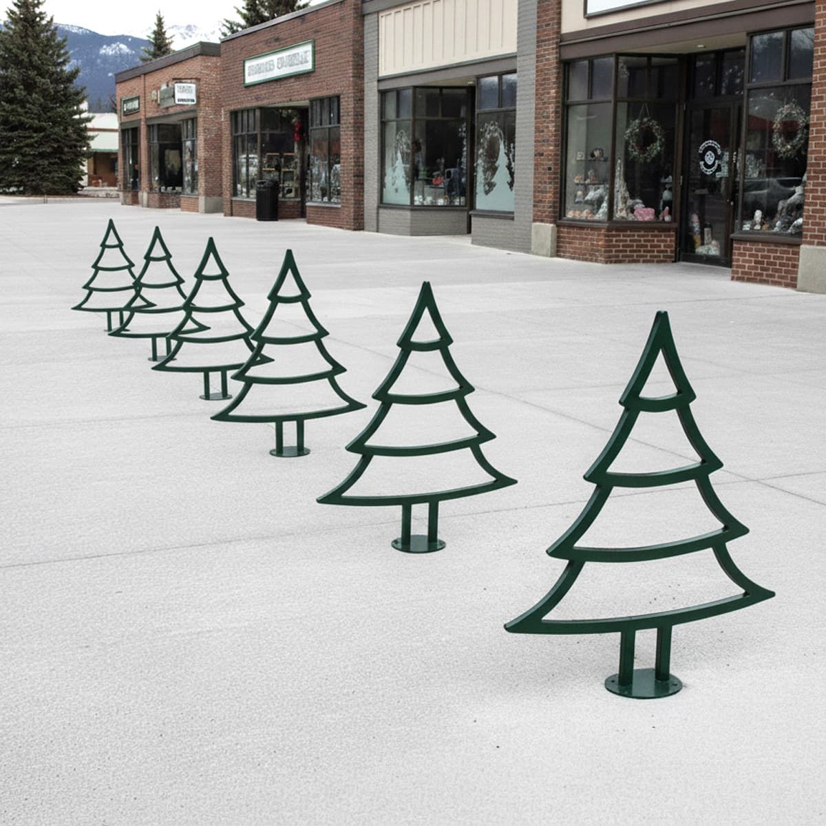 Pine Tree Bike Rack