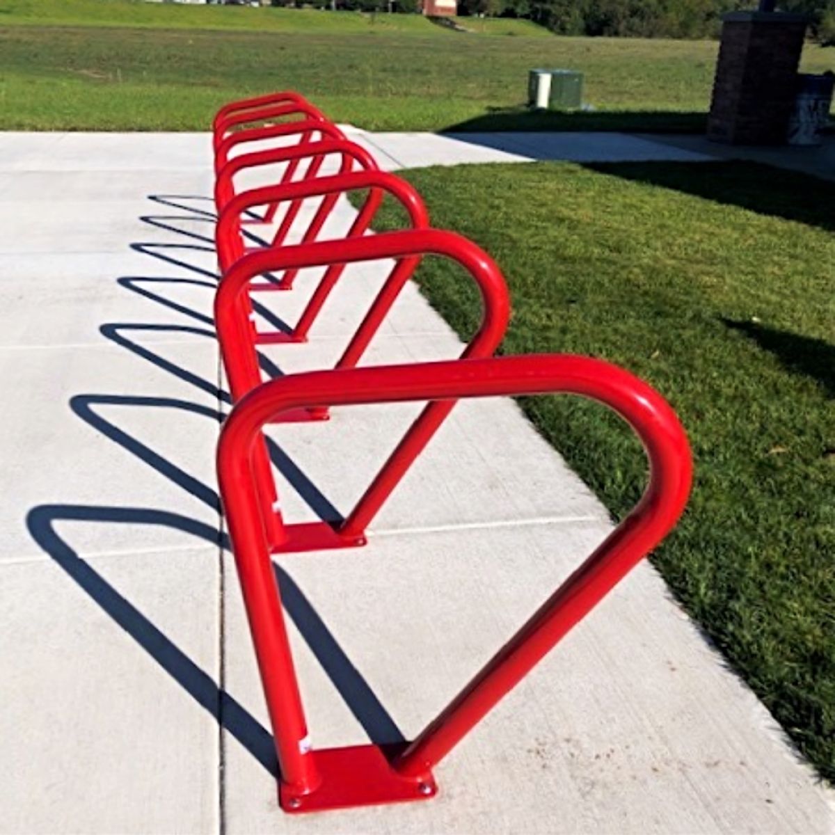 LBR-2-SF-Red  -- Park Bike Rack Installation 
