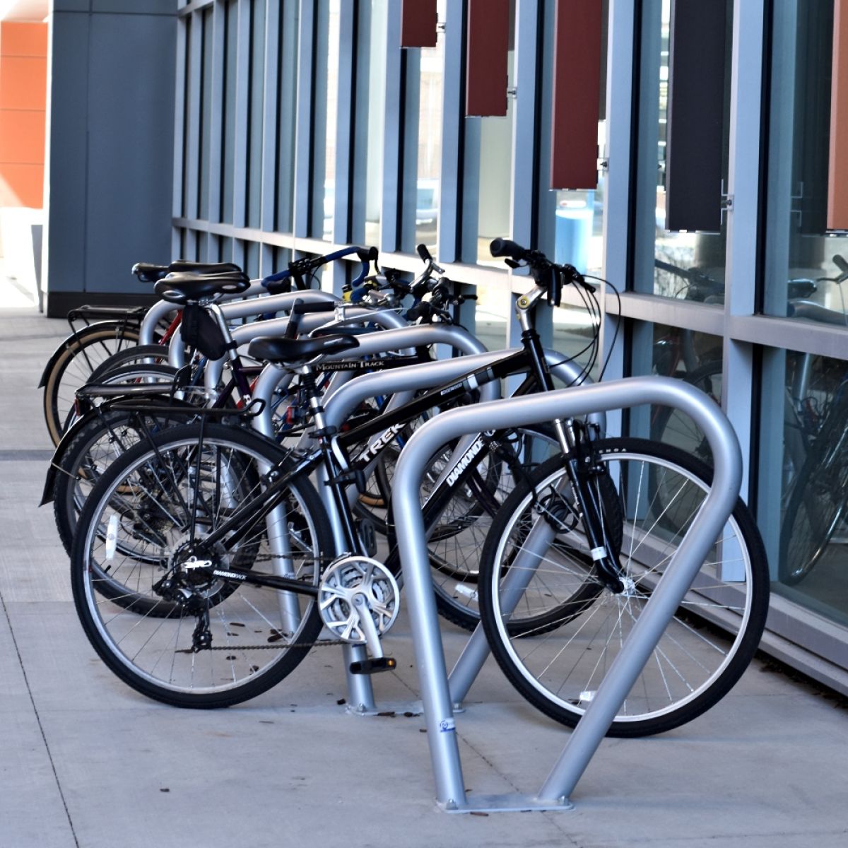 Lofty creative bike rack installation - LBR-2-SF-P - Concert Venue, WI