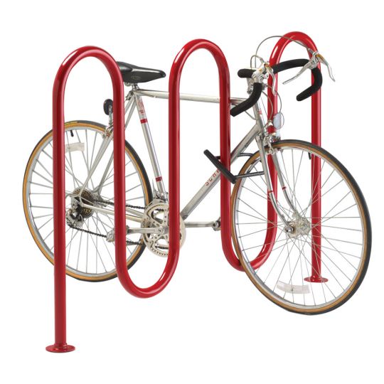 Wave style bike rack deals