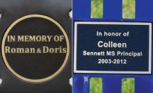 Plaque for Benches
