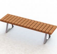 Olbrich Flat Bench - Ipe Wood