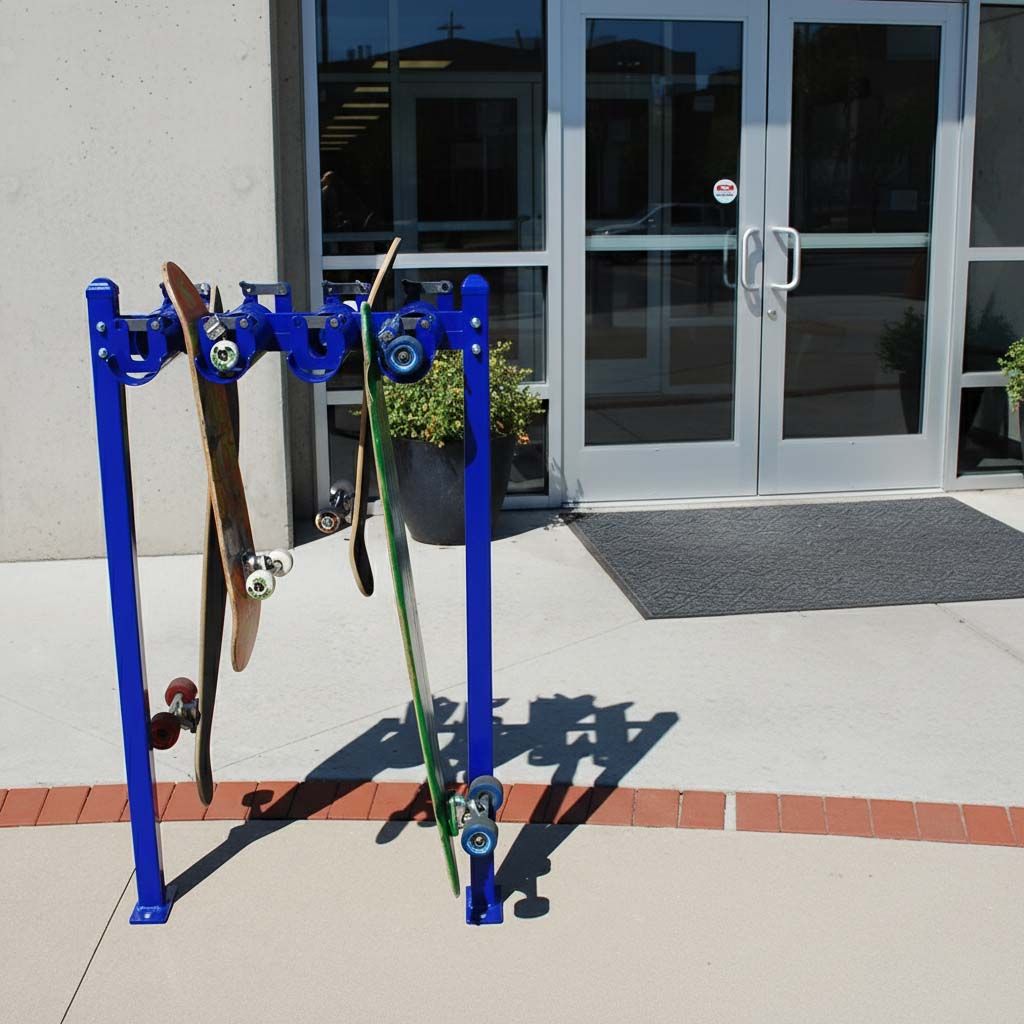 Lockable Skateboard Rack