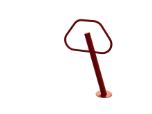Leaning Post and Ring bike rack - LPAR-2-SF-P