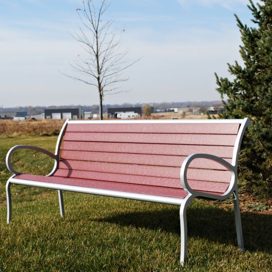 Langdon Backed Outdoor Bench
