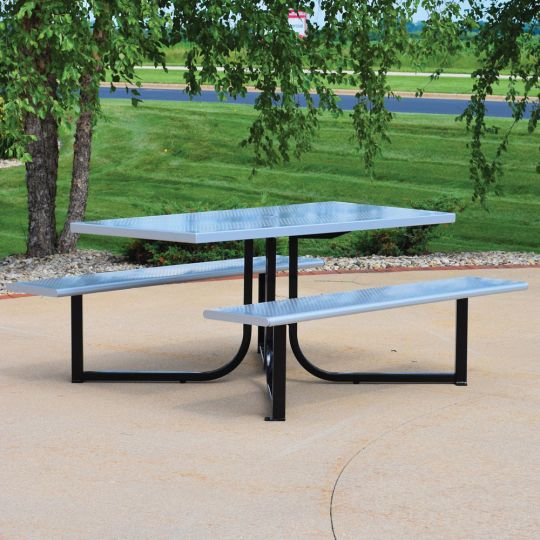 Wingra Table with Perforated top & seats