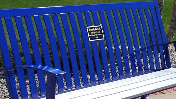 Memorial Bench with Plaque